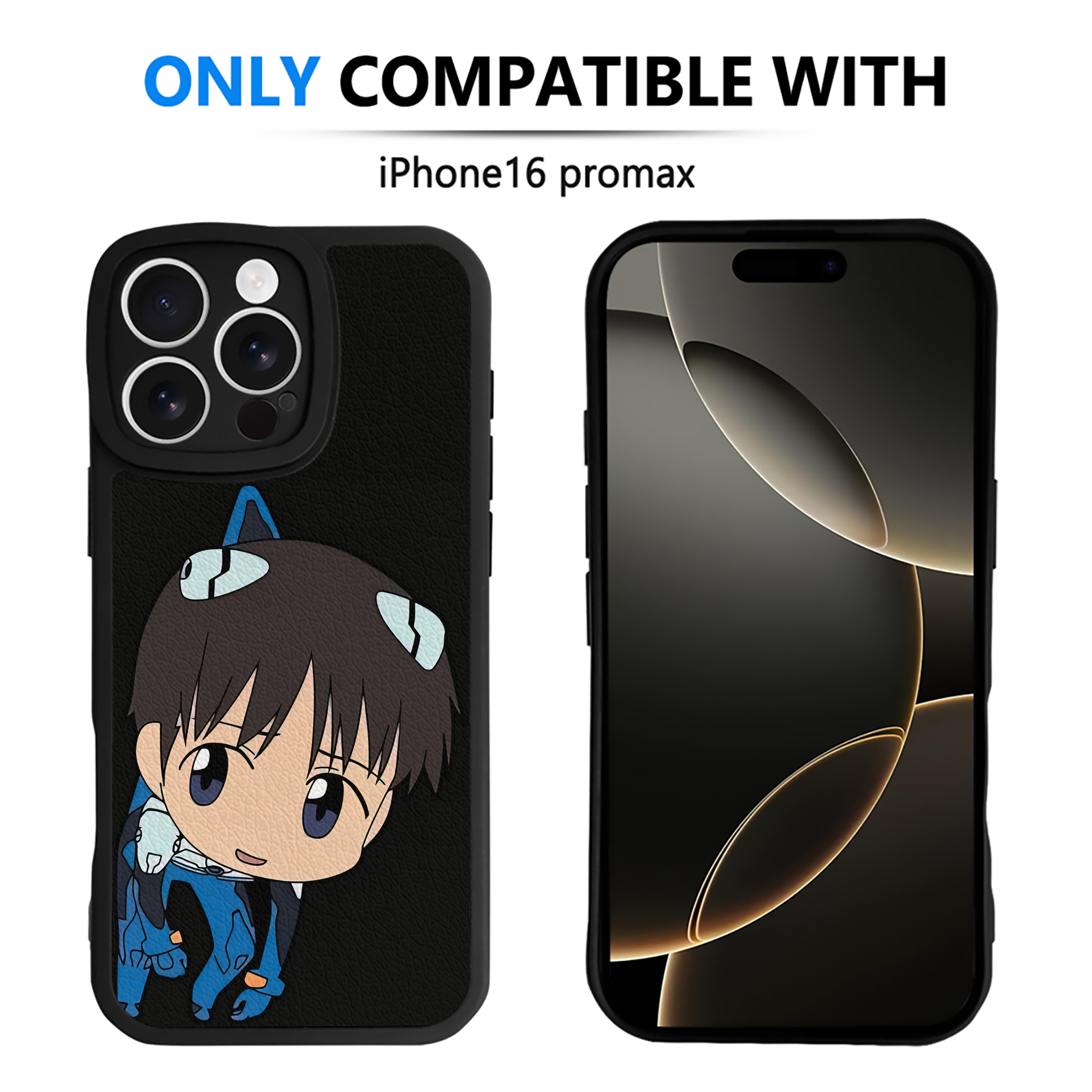 （画像用） EVA 新世紀エヴァンゲリオン 【iPhone 16シリーズ対応】シリコンスマホケース（レザー調） 材質：シリコン